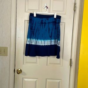 Blue Tie Dye Skirt